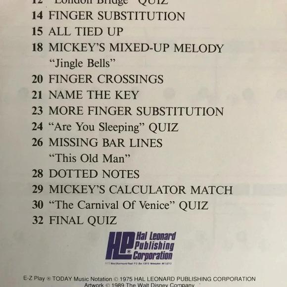 Vintage Disney Keyboard  Books - Picture 9 of 11